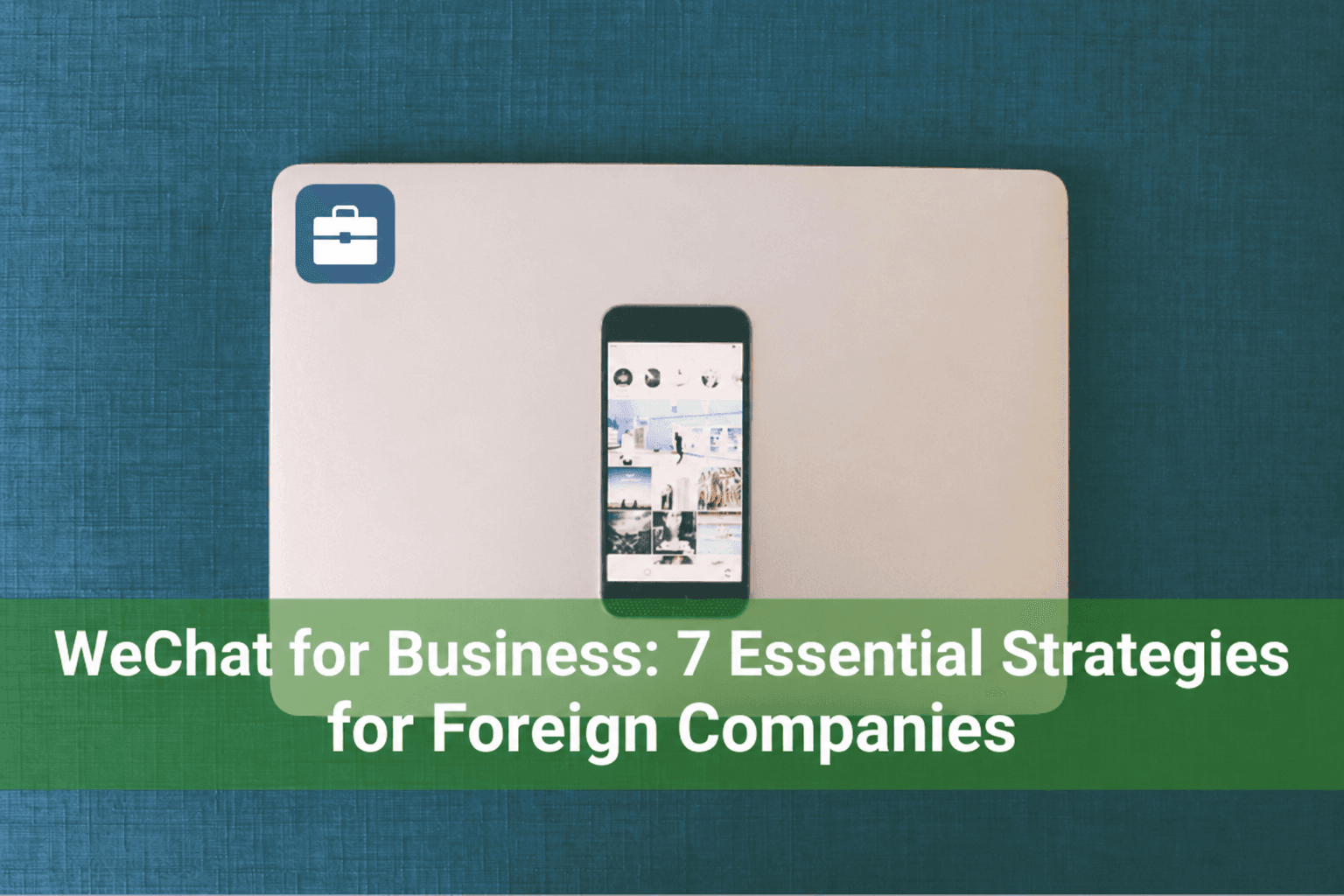 Article cover with a neutral business symbol