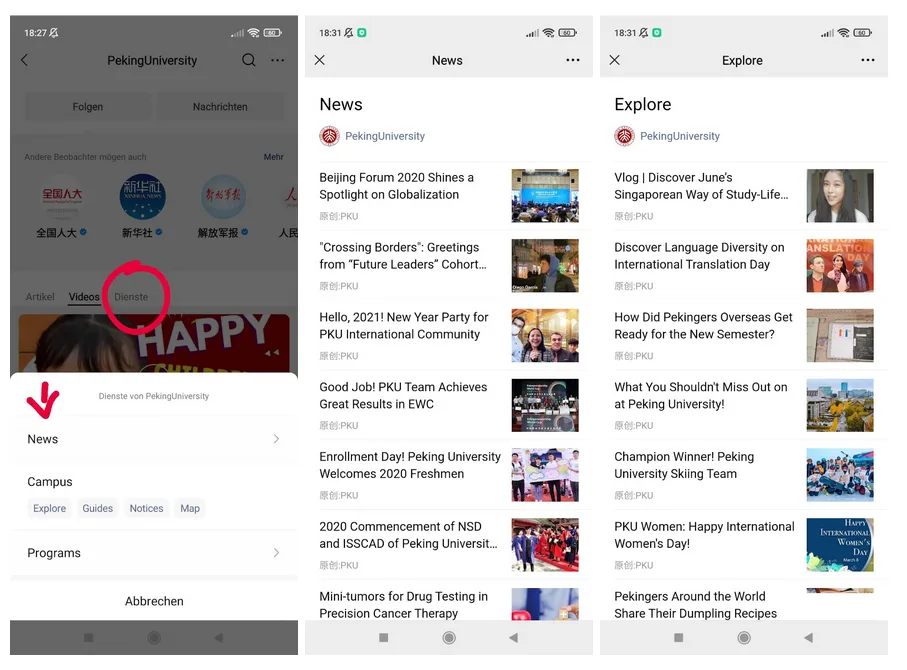 WeChat Official Account as Mini-Site - WeChat Advertising